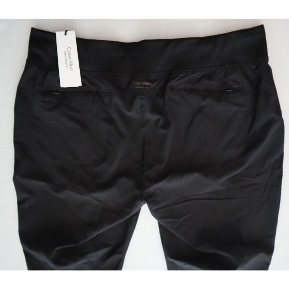 Calvin Klein PF7P0777 Women's Sz L Black Performance Rib Cuffed Capri Pants - Picture 8 of 9